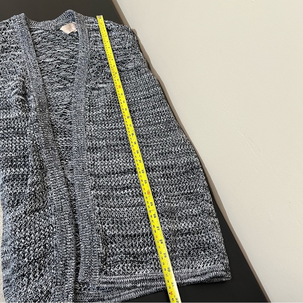 Skies Are Blue Open Front Cardigan Sweater - Picture 10 of 11